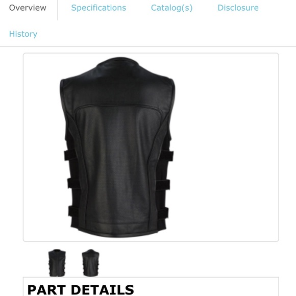 Men’s Leather Vest - Picture 3 of 4